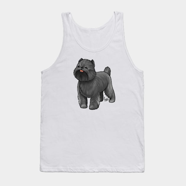 Dog - Brussells Griffon - Black Tank Top by Jen's Dogs Custom Gifts and Designs